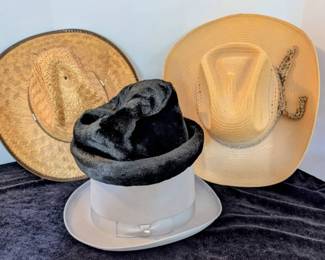 Four Various Hats Cowboy  Fashion