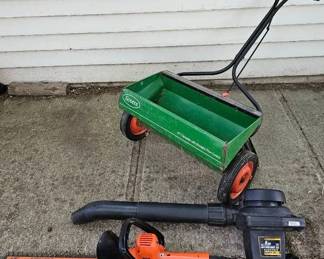 Leaf BlowerVacuum, Hedge Trimmer  Seed Spreader.