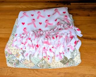 Store Bought Queen Quilt  Cancer Survivor Lap Blanket