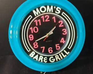Moms Bar  Grill Clock