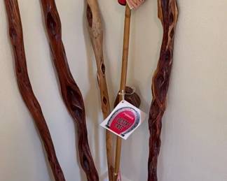 Five Wooden Canes