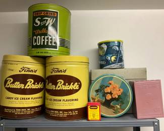 Fenns Large Butter Brickle Tins Plus More
