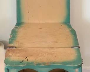 Vintage Convertible Bachelor Chair Or Jefferson Chair