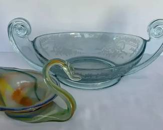 Fostoria Azure Blue Bowl
