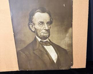 Vintage Picture of Abraham Lincoln by Cyrus Cobb