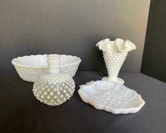 Milk Glass Hobnail