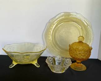 Yellow Depression Glass