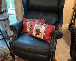 Leather recliner