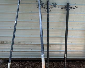 Zoom in to see the details of these heavy metal plant hangers