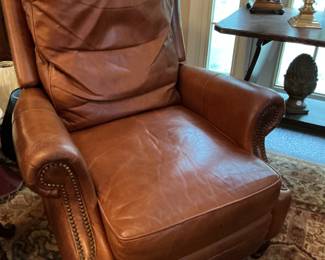 Leather recliner