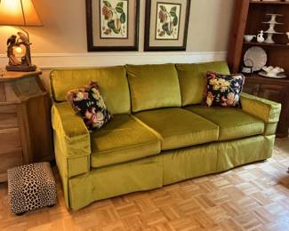 Velvet sofa..like new from Custom Interiors in Albany