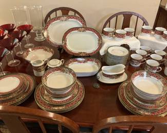 12 play Settings plus additional serving pieces of Royal Hunt China by Noritake , all in excellent condition!