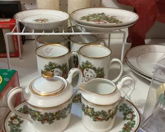 Fitz & Floyd Christmas china.  St Nicholas.