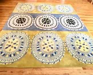 Blue Green Accent Decor Rug
