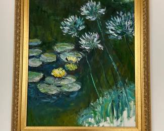  06 Water Lilies And Agapanthus
