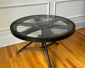 Industrial Wheel Table