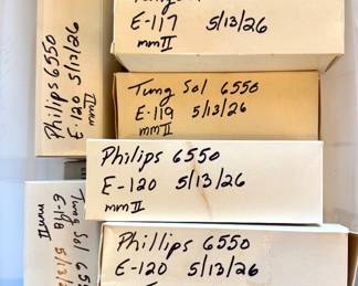 Amplifier  Tubes - assorted - all tested and working