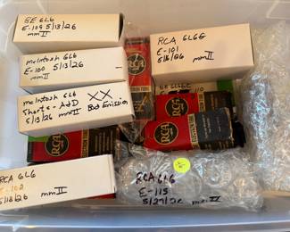 Amplifier  Tubes - assorted - all tested and working