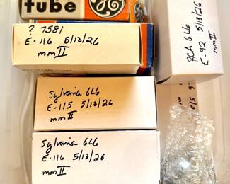 Amplifier Tubes - assorted - all tested and working