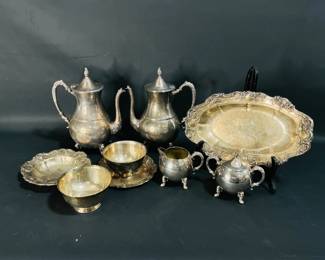 Silvertone Tea Set & More