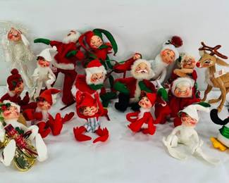 Vintage Annalee Mobilitee Christmas Dolls