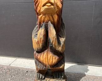 Wooden Bear Sculpture