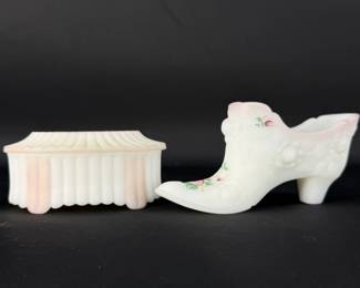 Fenton Trinket Dish and Slipper