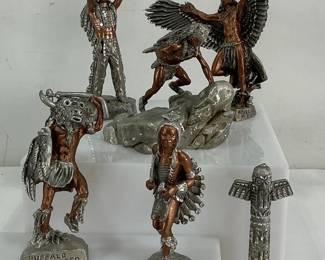 Vintage Native American Pewter