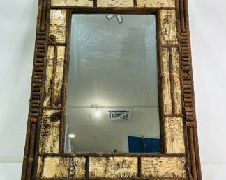 Rustic Framed Mirror