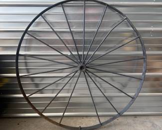 Spoked Wagon Wheel