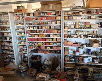 2062 4 Shelves of Spare Bolts