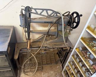 2208 Singer 29K73 Sewing Machine and Thread Cabinet