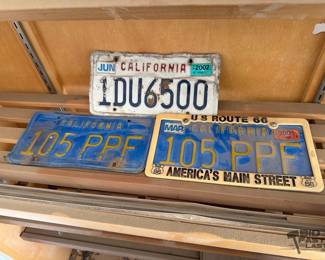2010 3 License Plates
