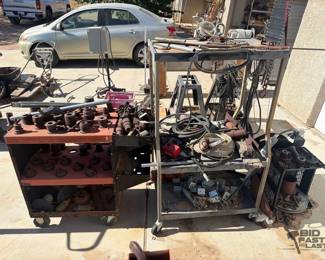 1910 Hose Reel, 3Tier Portable Rack, 3Tier ToolScout Cart, Castors