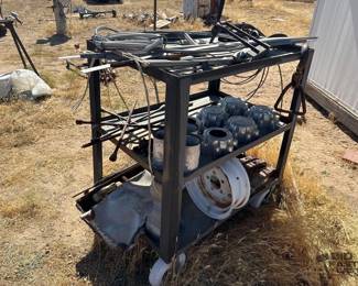 3168 Rolling Cart With Various Tools
