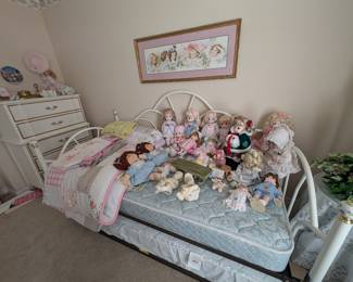 Day Bed, Precious Moments Dolls, Chest of Drawers