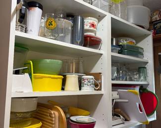 Vintage Tupperware, vintage tins