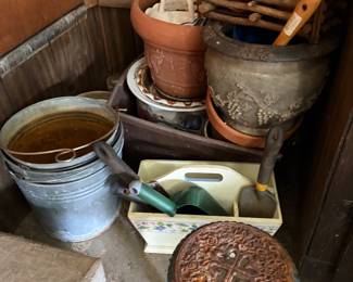 Terra-cotta, planters, gardening
