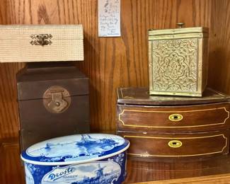 Vintage jewelry box collection 