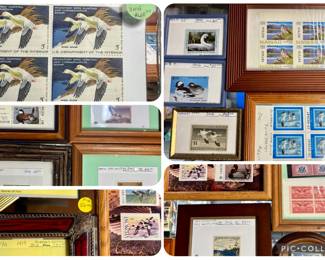 Vintage duck/water fowl stamp collection