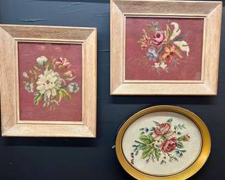 Framed needlepoint collection
