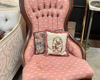 Antique Victorian Era Parlor Chair
