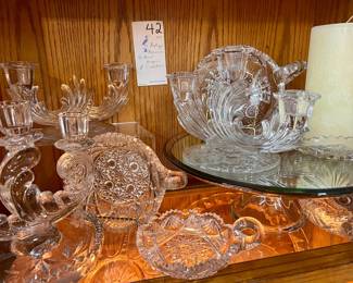 Cut glass lot 