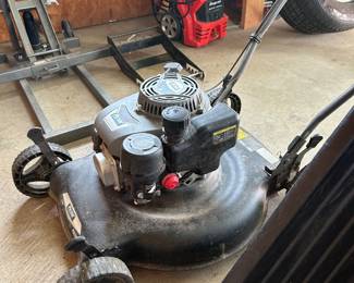 Pulsar branded 150cc "Big Wheel" gas push lawn mower.