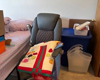 Office chair, quilt