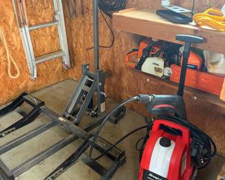 Lift for Spartan zero turn mower, Snap-On pressure washer