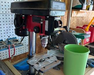 Drill press, miter saw