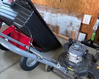 Push mower, Precision Dump Cart