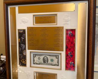 Colorado vs. Nebraska Football Rivalry Framed Display