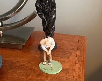 Arnold Palmer Signed Golf Figurine